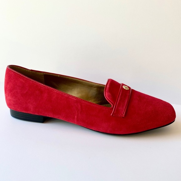 anne klein suede loafers